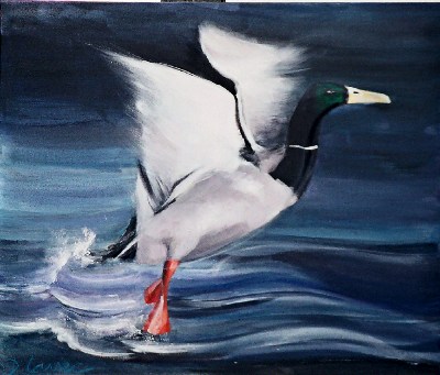 Envol<br>Acrylique sur toile<br>Format:<br>Année: 2003