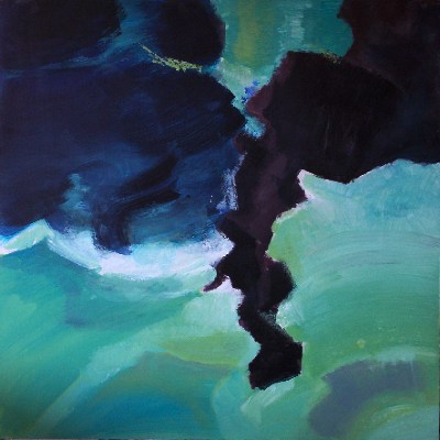 Acrylique sur panneau<br>Format:80x80<br>Année:2003