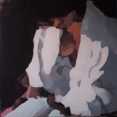 Lecture 2<br>Acrylique sur panneau<br>Format: 60x60<br>Année: 2004