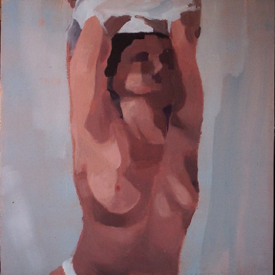 Acrylique sur panneau<br>Format: 60x60<br>Année: 2004