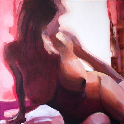 Acrylique sur panneau<br>Format: 60x60<br>Année: 2004
