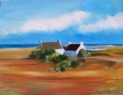 Maison<br>Acrylique sur toile<br>Format: 12P<br>Année: 2004
