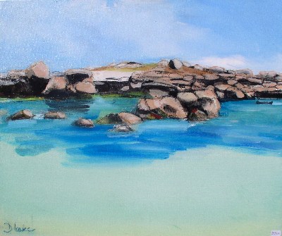 Molene<br>Acrylique sur toile<br>Format: 15P<br>Année: 2003