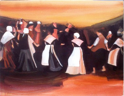 Danse de nuit<br>Acrylique sur toile<br>Format :<br>Année :