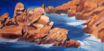 Bréhat<br>Acrylique sur toile<br>Format :<br>Année :