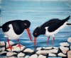 Huitriers Pies - Acrylique sur toile - Format: 12F - Année: 2003
