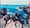 Rochers - Acrylique sur toile - Format: 70x70