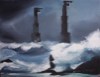 Ouessant tempête<br>Acrylique sur toile<br>Format :<br>Année :